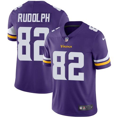 Men 2019 Minnesota Vikings #82 Rudolph purple Nike Vapor Untouchable Limited NFL Jersey